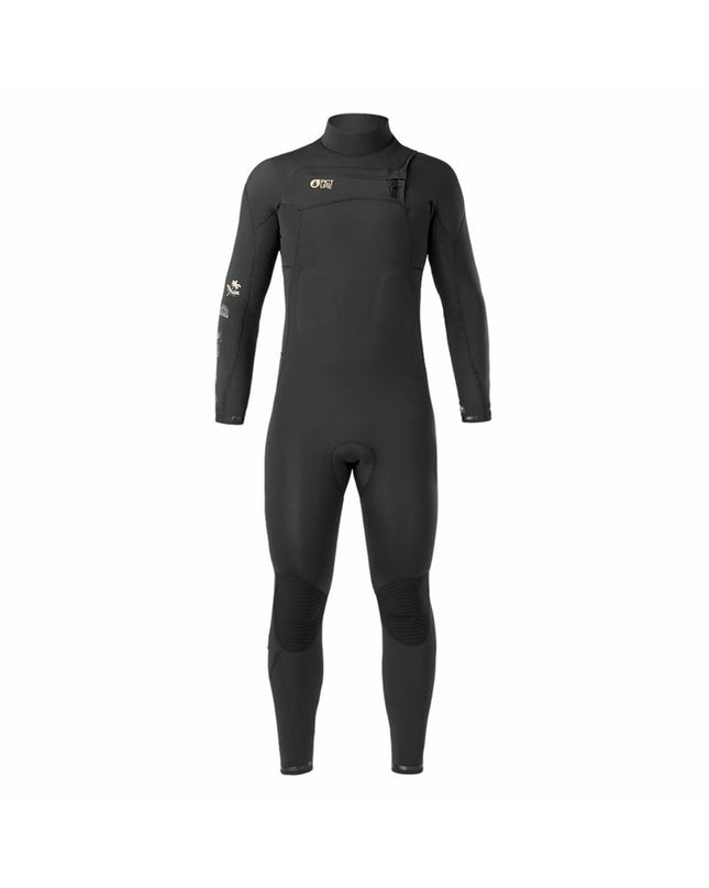 Picture Neoprene Equation 4/3 FZ wetsuit in black, designed for watersport and outdoor activities, with a sleek, flexible fit.