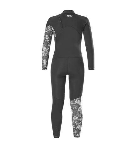 Picture Neopreenpak Picture Equation W3/2Fz Zwart wetsuit for watersport, black neoprene material with adjustable straps and waterproof design.