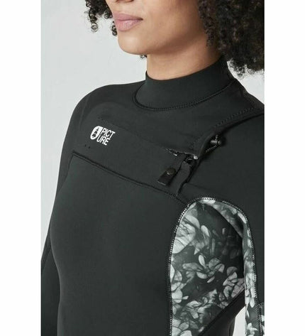 Black neoprene wetsuit from Picture for watersport and outdoor activities, designed for warmth and flexibility.