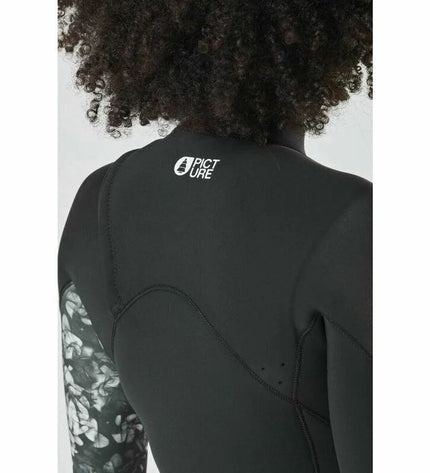 Picture Neopreenpak Picture W3/2Fz Zwart, black neoprene wetsuit part for watersport and outdoor activities, shown in the image.