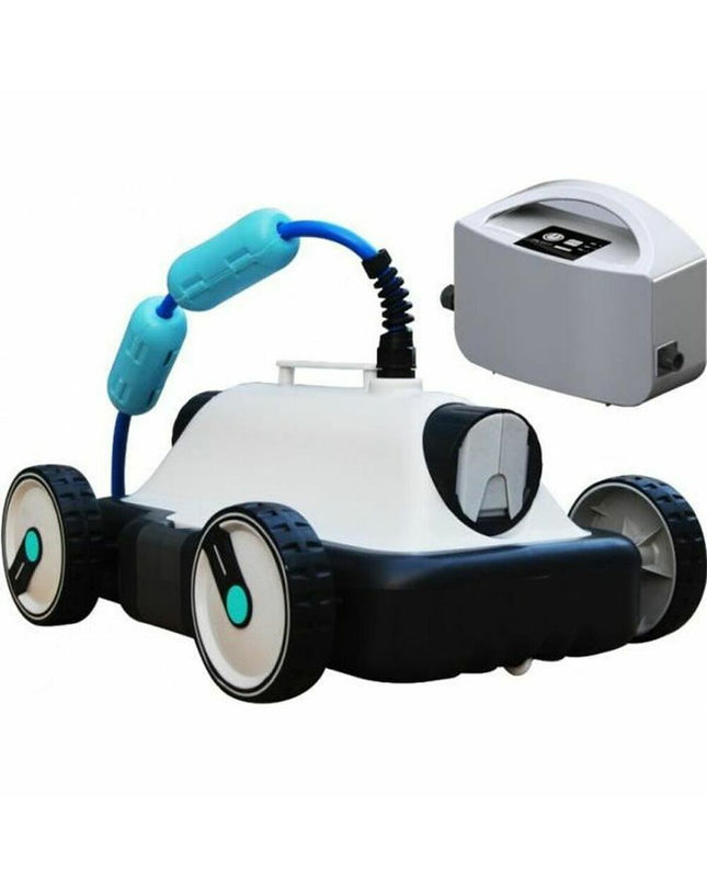 Bestway NOONOO automatic pool cleaner for garden pools, jacuzzis, and pool accessories in a backyard setting.
