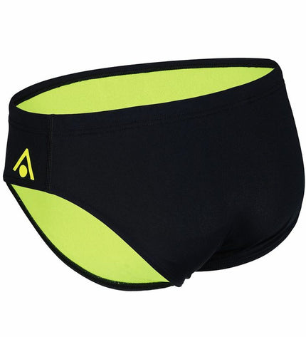 Black Aqua Sphere Essentials men's swim trunks for sport and watersport activities, featuring a sleek, sporty design.