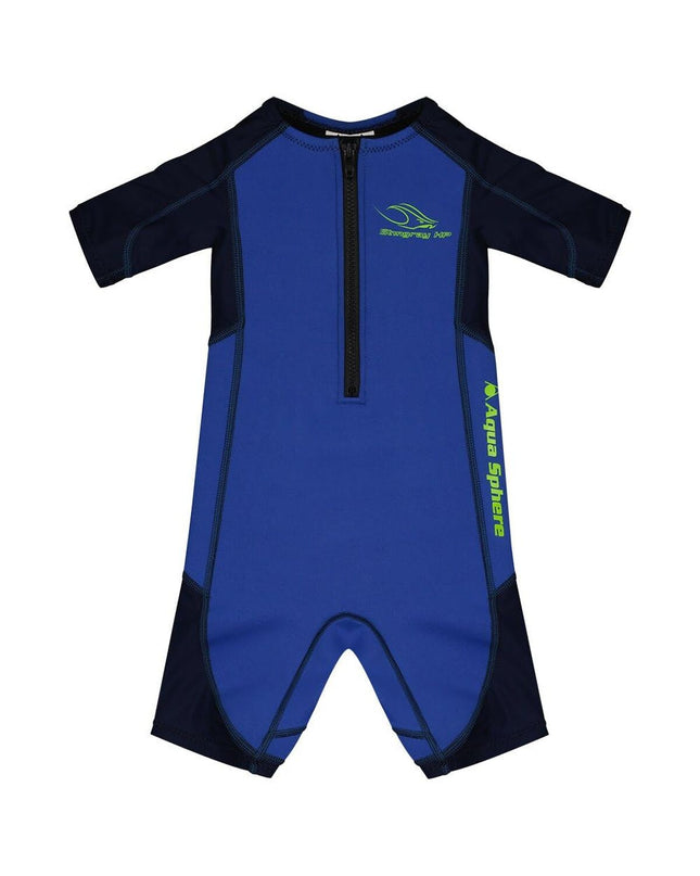 Blue Aqua Sphere Stingray neoprene kids' water sport pak, designed for outdoor swimming and watersports.