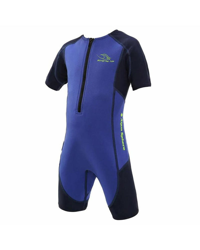Blue Aqua Sphere Stingray neoprene pack for children, waterproof sports and outdoor wetsuit accessory for kids.