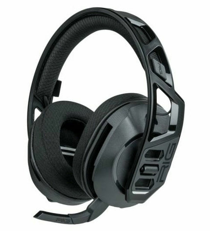 Nacon RIG600PROHX gaming headset with microphone for consoles, black design, adjustable headband, and cushioned ear cups.