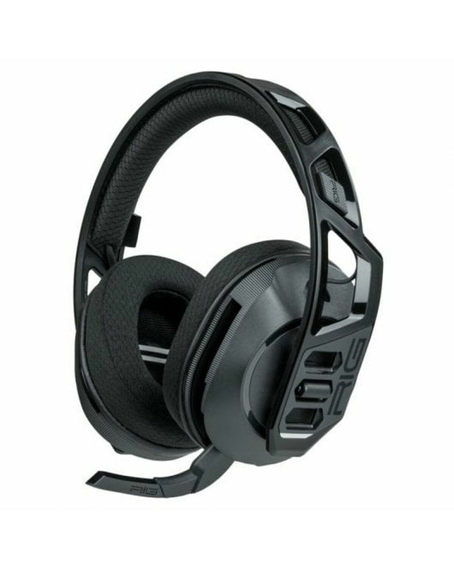 Nacon RIG600PROHX gaming headset with microphone for consoles, black design, adjustable headband, and cushioned ear cups.