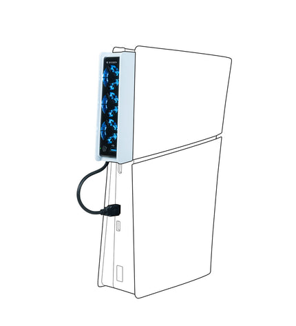 Nacon Koop portable ventilator for gaming consoles, compact electronic cooling fan with plug-and-play design.