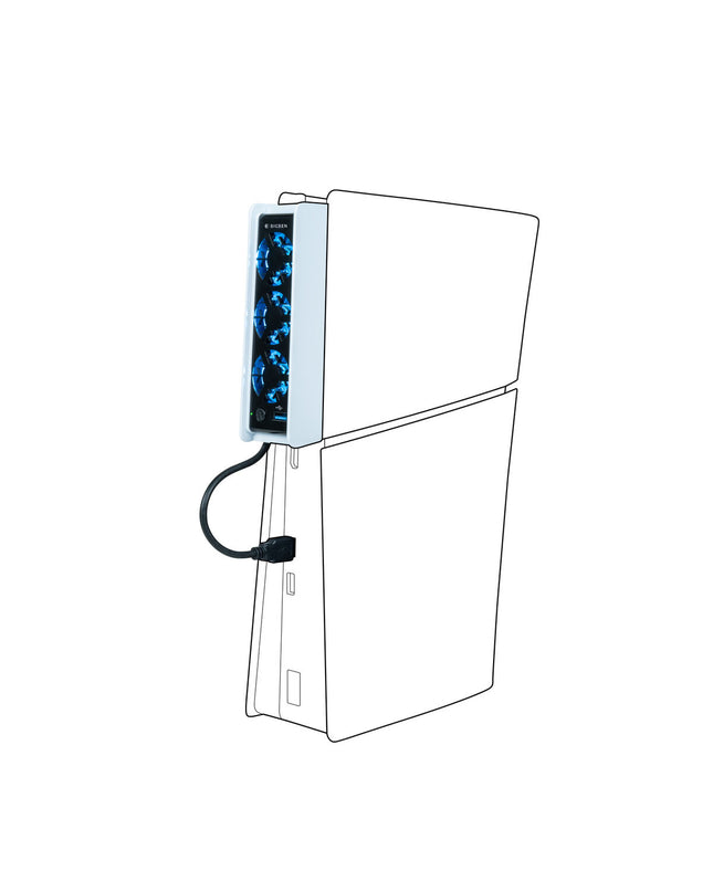 Nacon Koop portable ventilator for gaming consoles, compact electronic cooling fan with plug-and-play design.