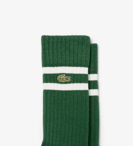 Lacoste Core Performance tennis sock pack with two pairs of sporty, breathable socks for tennis and outdoor activities.