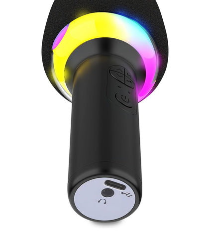 Ledwood SingMaster microphone for audio and hi-fi electronics, shown with a sleek black design and professional build.