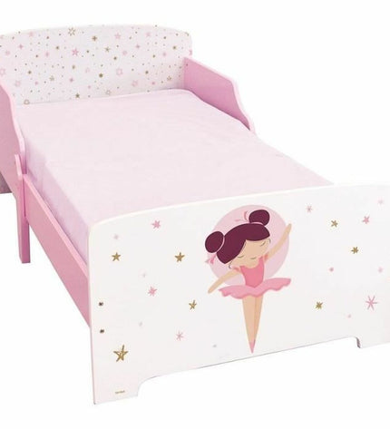 Fun House Kinderbed Baby bed in fun house theme, 140 x 70 cm, suitable for children's bedroom with colorful design