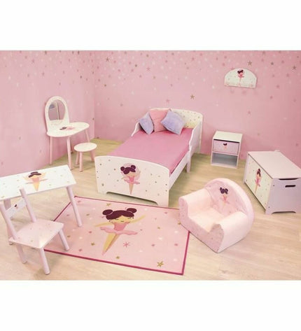 Fun House Kinderbed Fun House 140x70 cm baby crib with colorful house design, ideal for a children's bedroom.