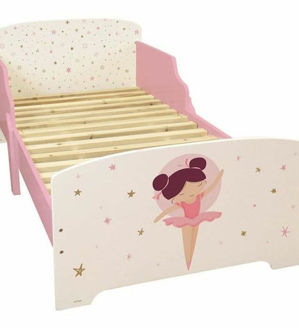 Fun House Kinderbed Fun House in pink with playful house design, suitable for children's bedroom, 140 x 70 cm baby bed.
