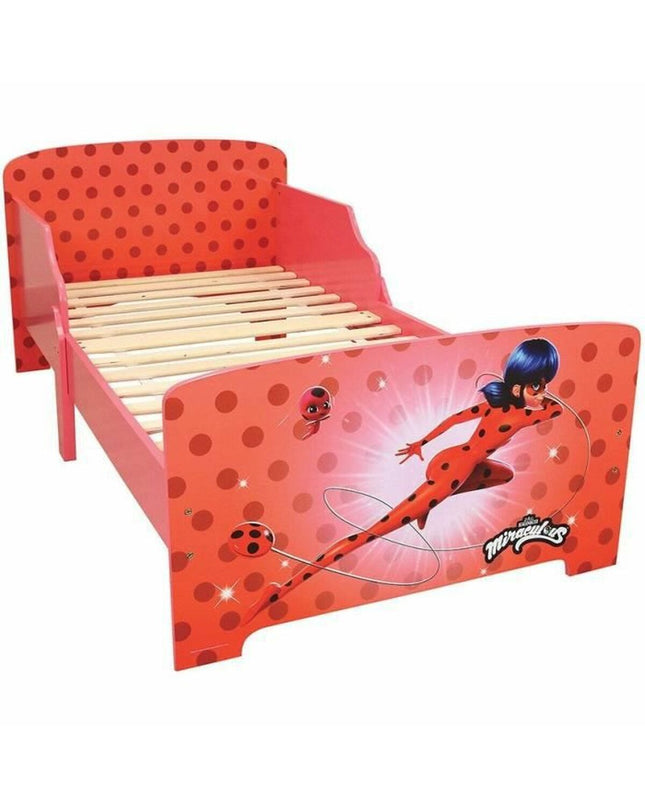 Baby Kinderbed Fun House Miraculous with fun house design, 140x70 cm, in a cozy bedroom setting.