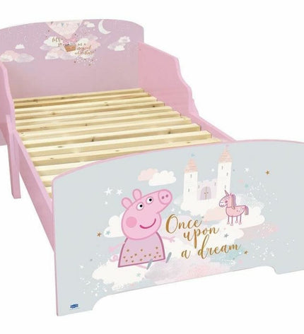 Baby Kinderbed Fun House Peppa Pig with fun house design, 140x70 cm, suitable for a child's bedroom.
