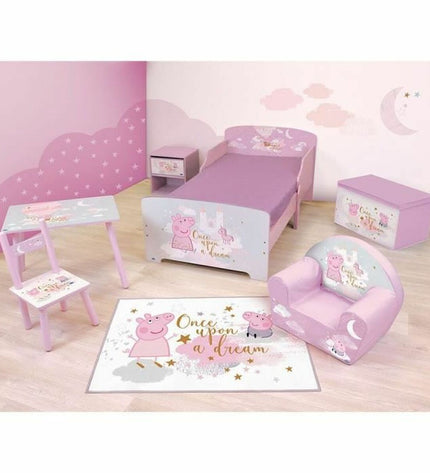 Baby Kinderbed Fun House Peppa Pig with fun house design, 140x70 cm, ideal for a child's bedroom, by Fun House.