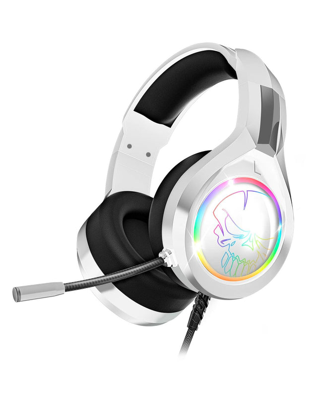 Spirit of Gamer Pro-H8 gaming headset with microphone, black electronic headset for consoles, plug and play setup.