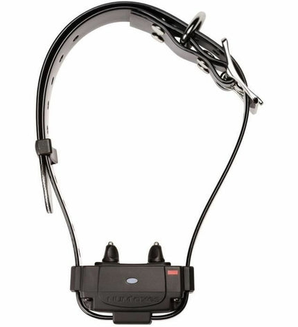 Num'Axes anti-diefstal zoekapparaat for honden in zwart, a compact device for tracking and security of pet animals.