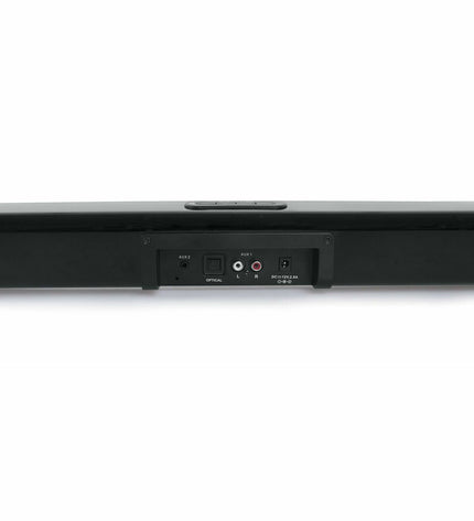 Black Muse M-1520SBT wireless soundbar with 50W power, compact electronic audio and hi-fi equipment for immersive sound.