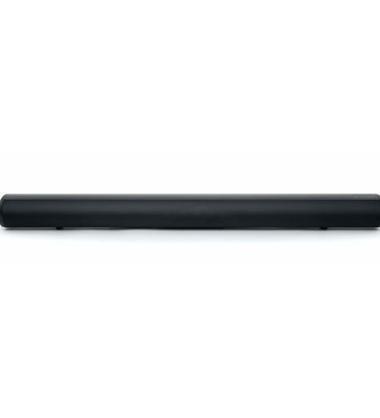 Muse Soundbar Zwart 120W Bluetooth, sleek electronic audio device with speaker grille and control buttons, black finish.