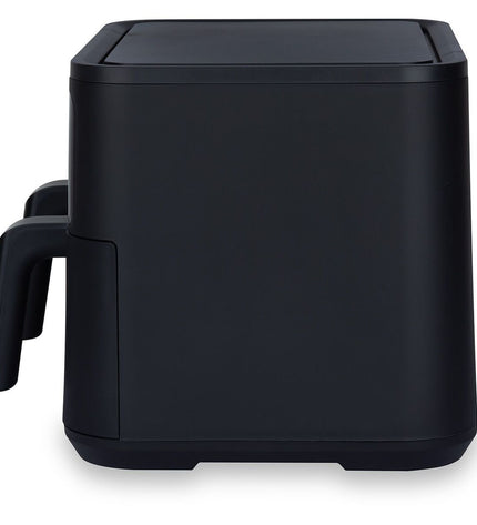 Hkoenig small electric deep fryer for home cooking with a compact design and stainless steel finish.