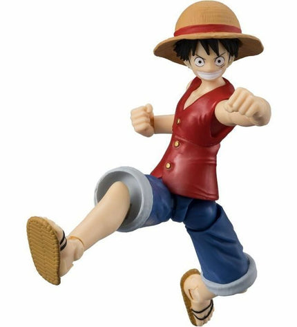 Bandai One Piece action figures set featuring popular characters from the anime in detailed, dynamic poses, ideal for collectors.