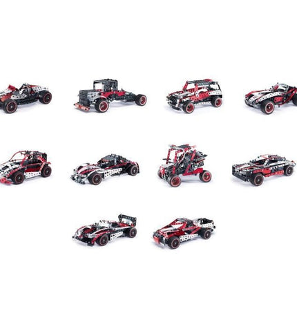 Bandai police car toy remote-controlled vehicle from the Speelgoed en games Voertuigen collection, shown in a close-up image.