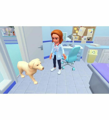 Microids My Universe Pets Switch video game cartridge for plug and play gaming console, featuring colorful pet characters.