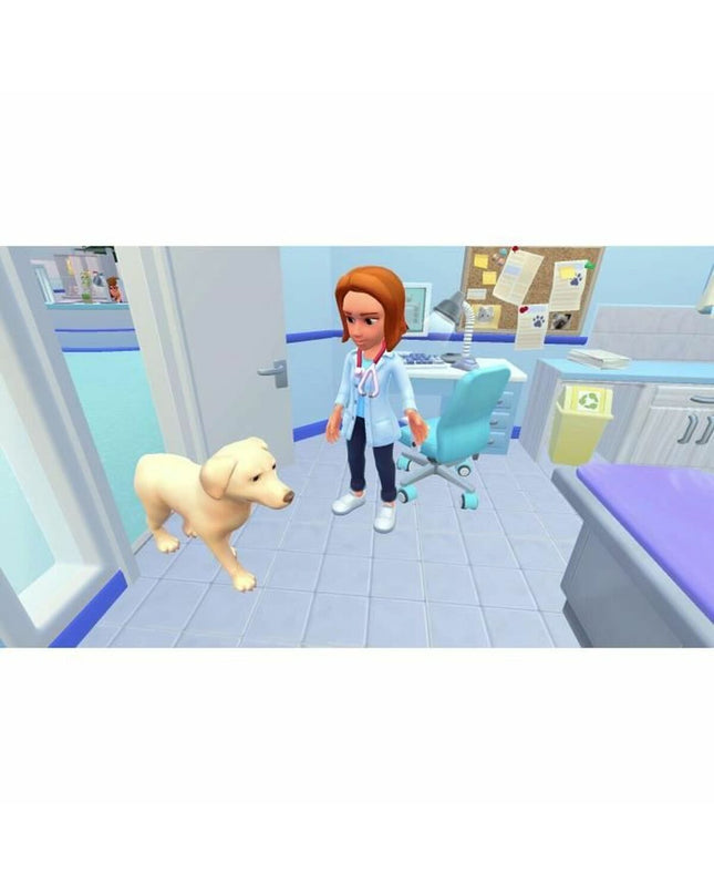 Microids My Universe Pets Switch video game cartridge for plug and play gaming console, featuring colorful pet characters.