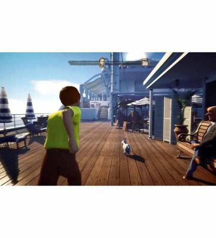 Microids Tintin Reporter: Les Cigares du Pharaon Switch video game cartridge for Plug & Play consoles, featuring classic Tintin artwork.
