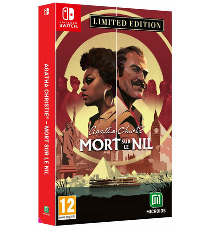 Microids Switch video game "Agatha Christie: Murder on the Nile" for plug-and-play electronic console, showing game cover artwork.