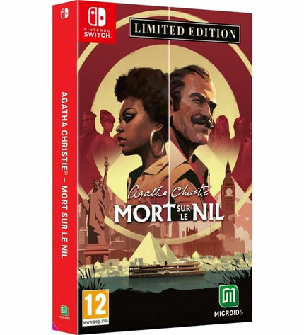 Microids Agatha Christie Mort sur le Nil Switch video game cartridge for Plug & Play console, featuring colorful game cover art.