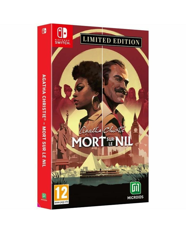 Microids Agatha Christie Mort sur le Nil Switch video game cartridge for Plug & Play console, featuring colorful game cover art.