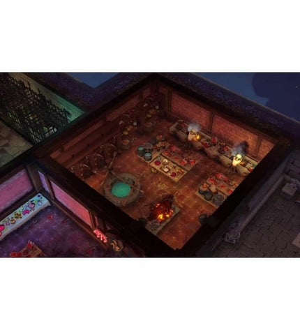 Nintendo Switch videogame "The Dungeon Master of Naheulbeuk" by Microids, showcasing colorful game cover art.