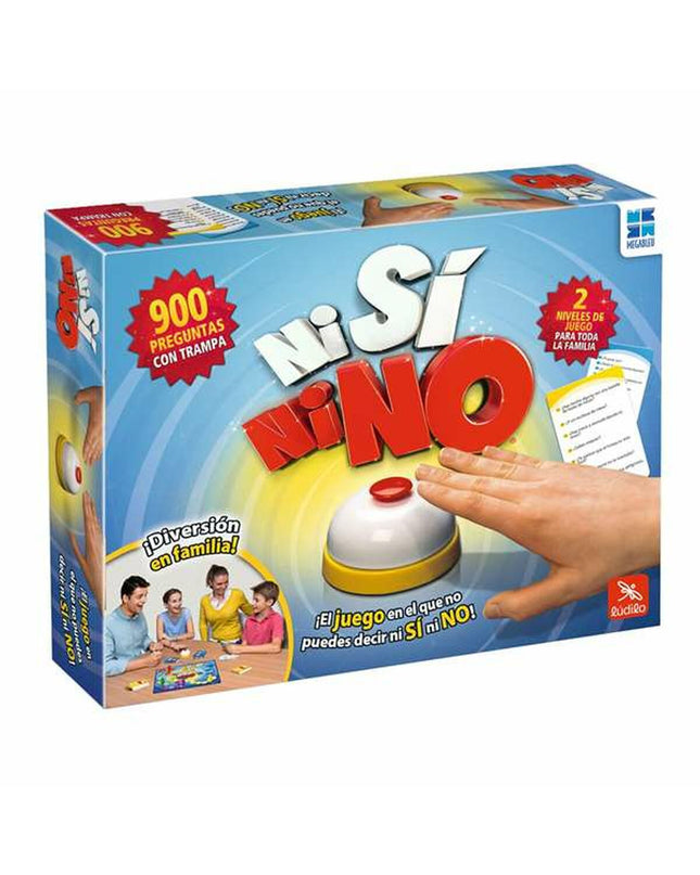 Megableu Ni Si Ni No board game with colorful game pieces and packaging, ideal for family fun and interactive play sessions.