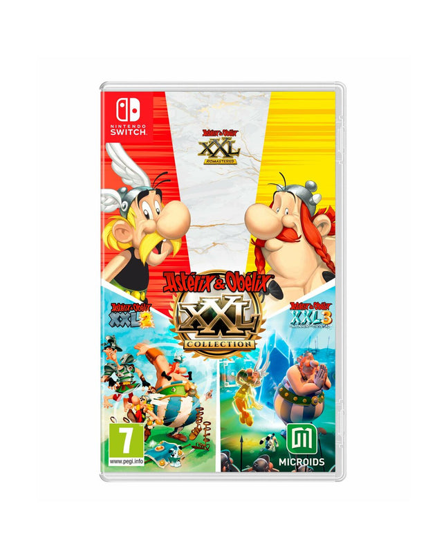 Nintendo Switch game cartridge for Microids Asterix & Obelix XXL Collection, a plug & play electronic console game.