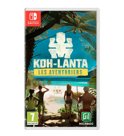 Nintendo Switch game cartridge for Microids Koh Lanta: Adventurers, a plug-and-play electronic adventure game.