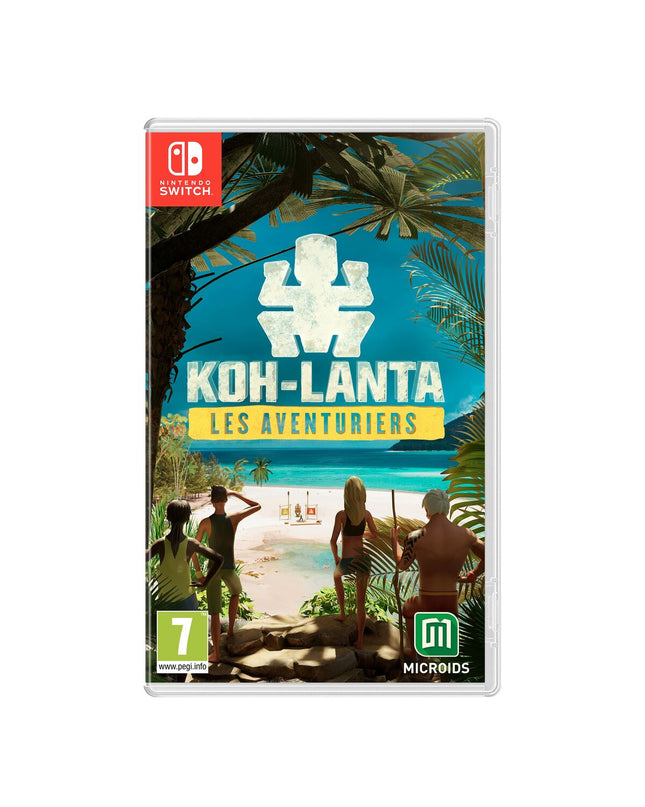 Nintendo Switch game cartridge for Microids Koh Lanta: Adventurers, a plug-and-play electronic adventure game.