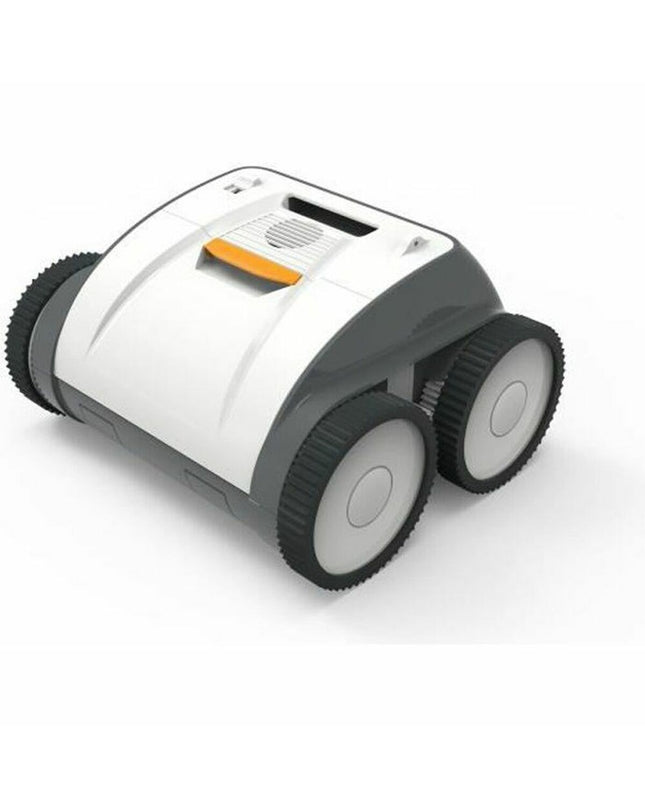 Bestway automatic pool cleaner for gardens, pools, and jacuzzis, featuring the model 16908 in use on a swimming pool surface.