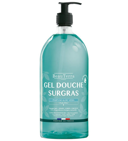 Beauterra Multivitamine Gelees de Ducha Sobregrasos 1L, health and personal care vitamin supplement in a clear bottle.