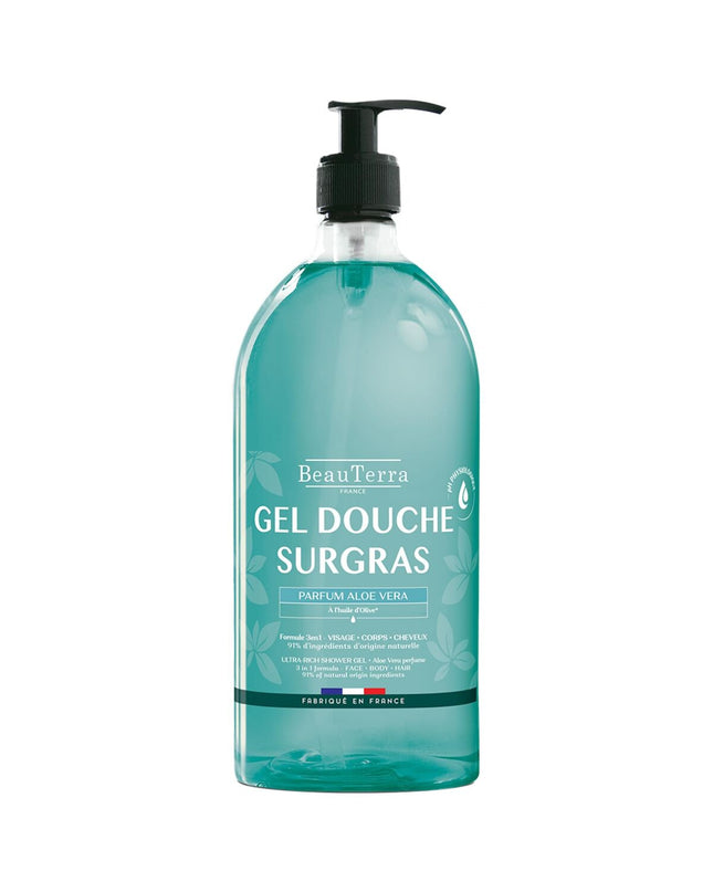 Beauterra Multivitamine Gelees de Ducha Sobregrasos 1L, health and personal care vitamin supplement in a clear bottle.