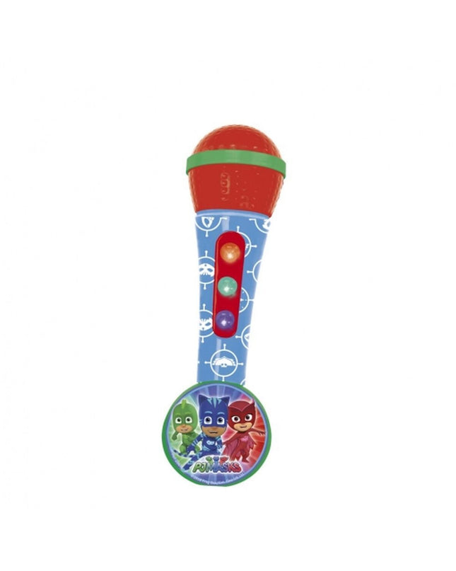PJ Masks karaoke microphone toy for kids, electronic toy with colorful design, perfect for singing and play.