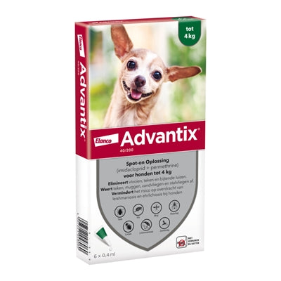 ELANCO ADVANTIX SPOT-ON 40/200 up to 4 kg - 4 pipettes