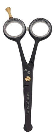 TOOLS-2-GROOM BLACK EDGE PAW SHEARS STRAIGHT 205-BTS 12.5 CM