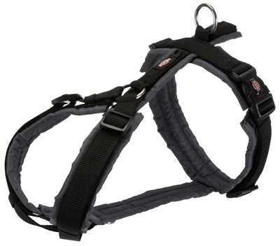TRIXIE Premium Trekking Dog Harness Black / Grey 70-85 x 2.5 cm