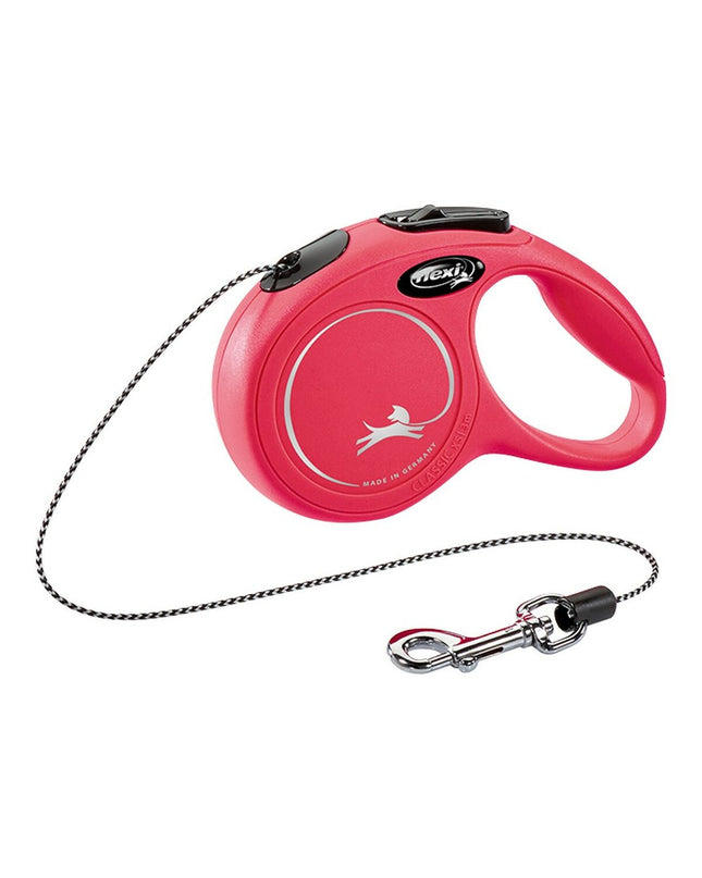 Red Zalman Classic Cat Collar XS with 3-meter leash, featuring adjustable strap and secure buckle for small cats.