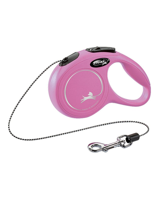 Zalman NEW CLASSIC pink cat collar with 3-meter leash for small cats, featuring adjustable strap and secure fastening.