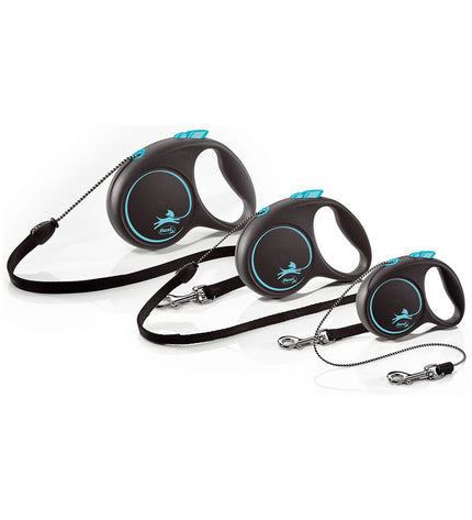 Flexi BLACK DESIGN 5m roze hondenriem for small dogs with a durable, retractable leash and stylish design.