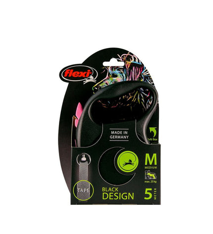 Pink Flexi Ro hondenriem, 5 meter retractable dog leash, with handle and cord, designed for flexible dog walking.