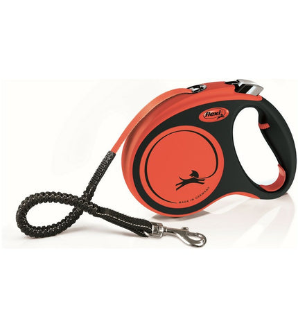 Flexi XTREME 5m orange dog leash for medium dogs, flexible and durable dog walking accessory from Flexi.